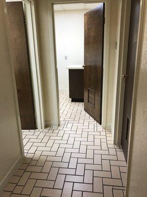 Hallway to the various exam rooms