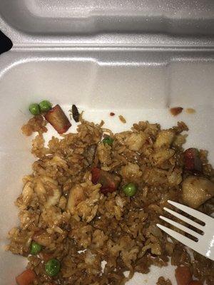 Crispy fried cockroach!! When all I wanted a house special fried rice