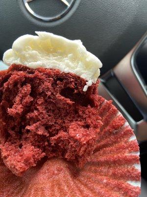 Red velvet. A little dry, or could have been a little old, not sure. Icing is good but I've had better cupcakes.