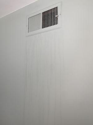 Water leaking from vent