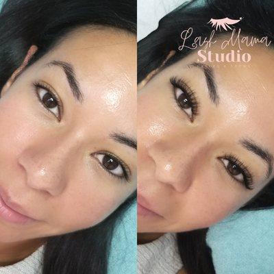 Classic Lash Extensions: one extension applied to each natural lash