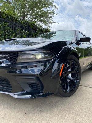 Wide Body SRT Charger with Satin Black Wheels!