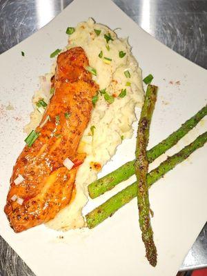 Salmon and Mashed Potatoes