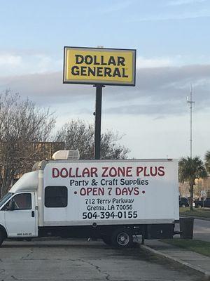 The Dollar General Sign on Terry Parkway