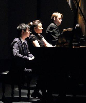 Three previous winners performing at the McCallum Theatr, now an annual event.