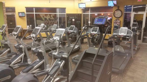 Extensive top of the line cardio equipment.