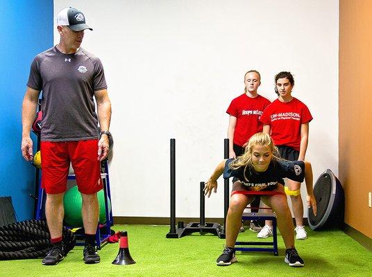 Jeff runs a youth "Return to Sport" clinic twice a year