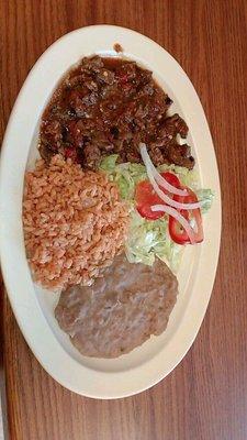 Try our delicious, straight-from-Mexico Carne Con Chile Plate, among our many other dishes!