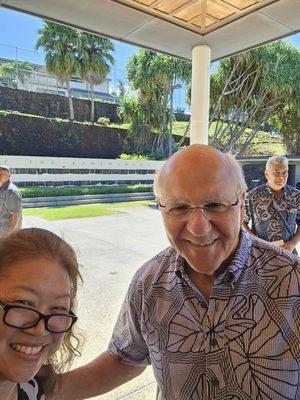 Me and Mayor Rick of Honolulu - who used to coach my cousin, Lance!