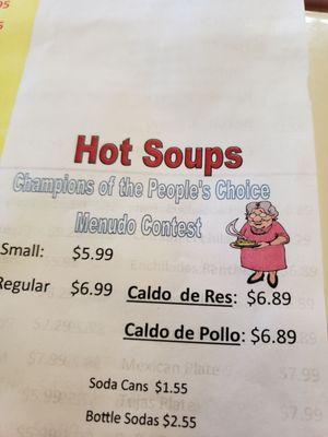 True, they do have the best menudo so far, out of all the restaurants nearby.