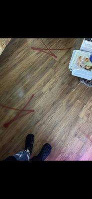 $6,000 Pergo/Mohawk flooring that couldn't even hold up to mopping yet, it is advertised as a 'waterproof' product.