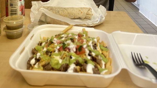 Carne Asada Burrito & Asada Fries