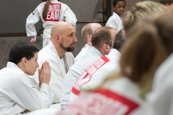 Our adult class is lead by US National Champion, Sensei Max, which focuses on fitness and high level, strategic grappling.