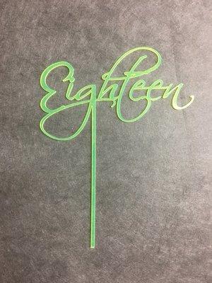 Laser cut cake topper.