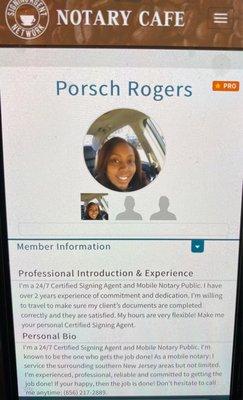 Porsch Rogers Notary Signing Agent