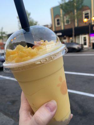 Mango juice slush