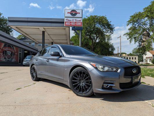 Stickier tires for this modified Infiniti