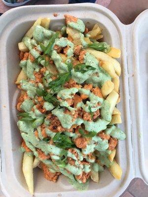 Al pastor fries made with chicken