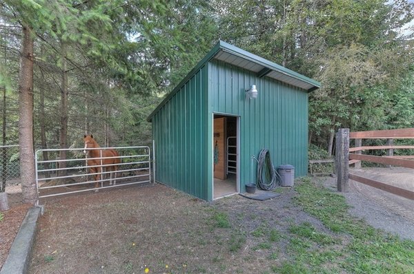 Single horse barn