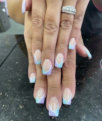 SNS with Gel French