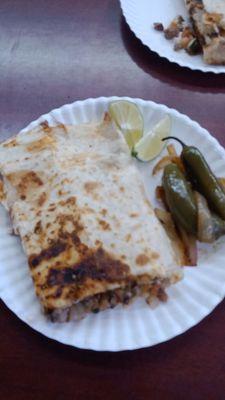 Quesadilla Supreme with Grilled Onions