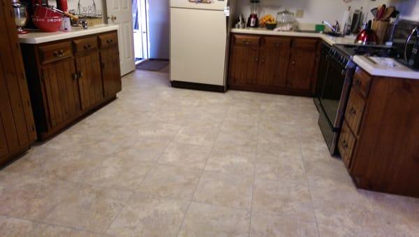 vinyl tile installation