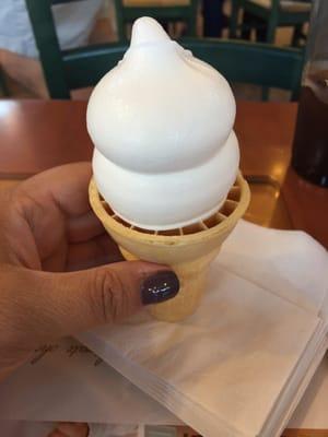 Tiniest small cone in the history of life. For 3$. Go home DQ at Park Meadows. You're drunk.