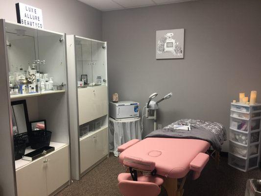 Skin room for facials