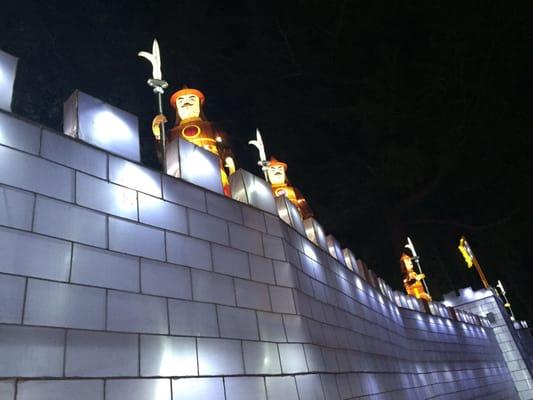 Luminasia's Great Wall of China art installation