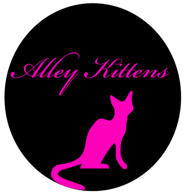 Alley Kittens Salon, round logo