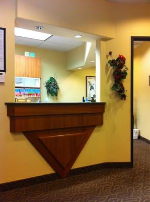 The front desk