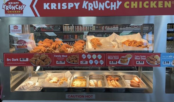 KRISPY KRUNCHY CHICKEN & breakfast