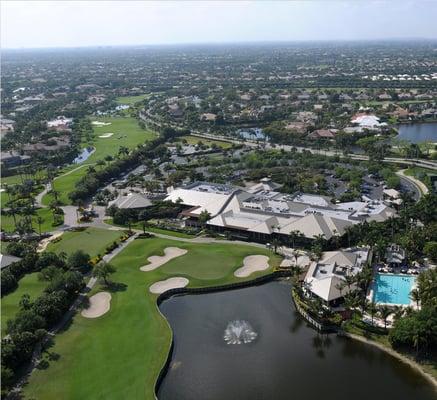 St. Andrews Country Club, Boca Raton from the air.  More info at StAndrewsListings.com.