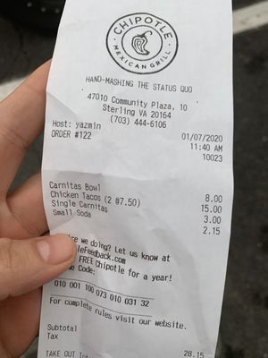 They charged me $18 for 3 tacos, WTF?!?!?