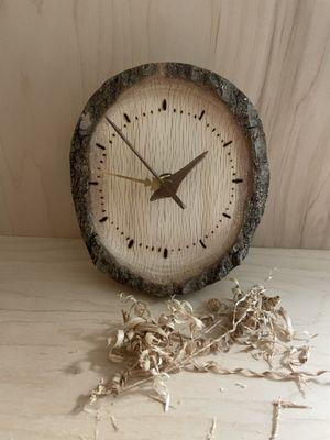 Hand turned clock