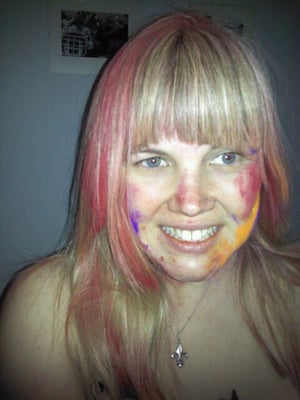 Covered in Holi Fest Dye!