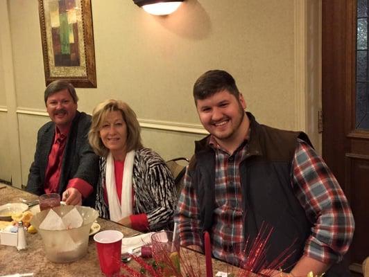 Jim, Susie and Chris Ross at the annual Ross Ford Toyota Christmas Party.