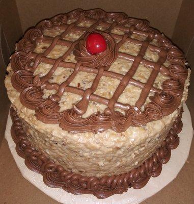 4 layer German Chocolate Cake $30
 972 262 1907
 GBY