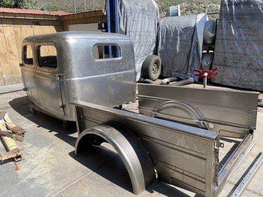 1947 Power Wagon restomod build in process. Hellcat engine