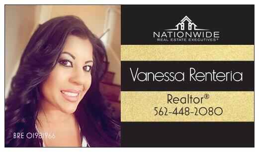 Business Card of Orange County's #1 Realtor! Vanessa Renteria