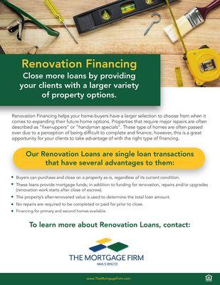 Home Renovation Financing