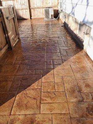 STAMPED COLORED CONCRETE