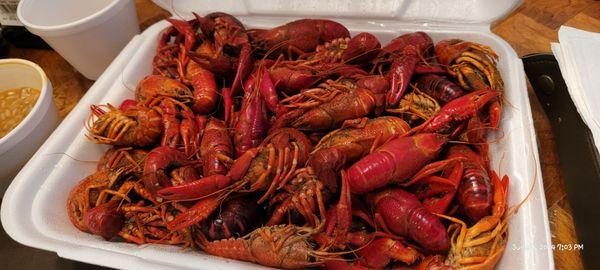 Boiled crawfish