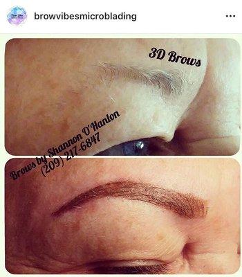 3D Brows, Combination Brows, Ombré, Microblading, Powder Brows