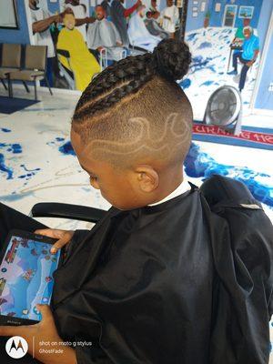 Kids designer cut with design