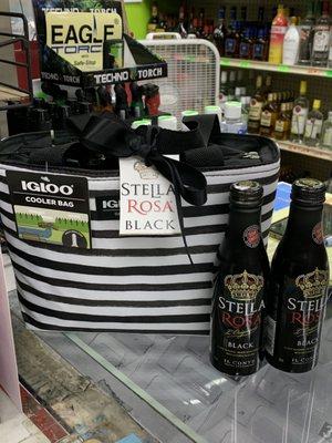 Stella Rosa Black with cooler, I just need to add the Ice  Very Nice for a gift!