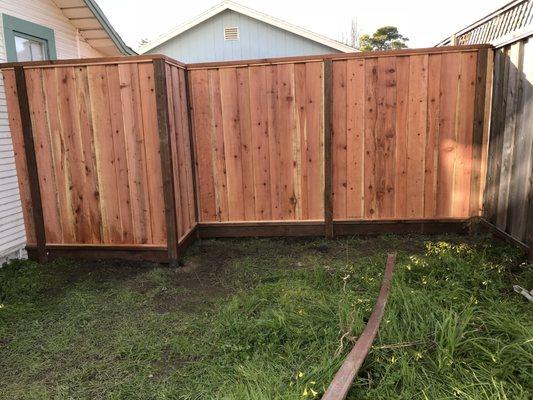 Redwood Fence - Santa Cruz, CA