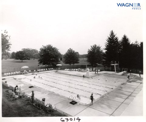 Winged Foot Golf Club, Wagner, Gunite/Shotcrete, Family, Country Club, Swimming Pool.  1963