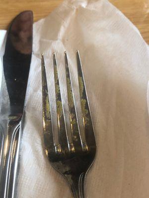 Dirty fork they gave my dad at frishs