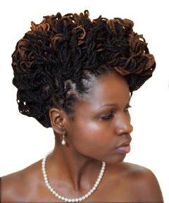 Elegant loc updo